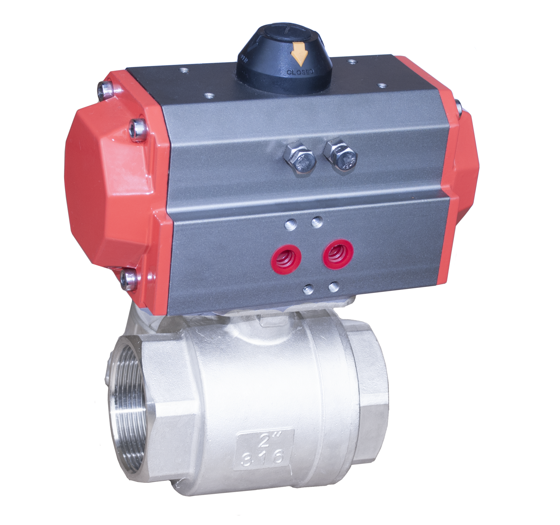2PC Pneumatic Ball Valve view 2