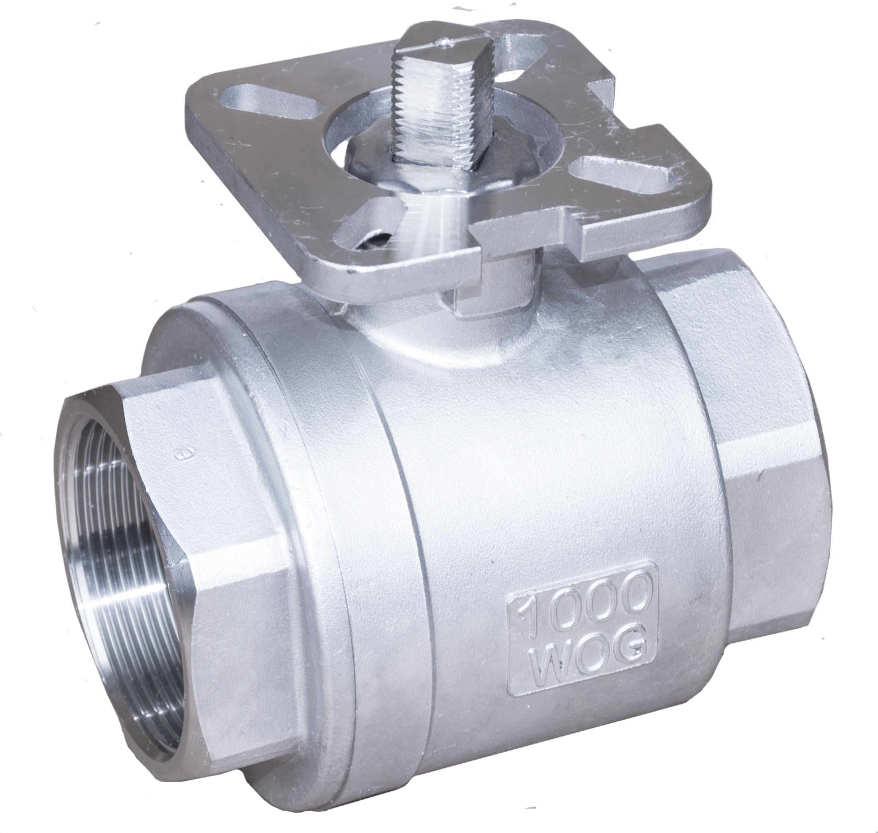 2PC Threaded High Mounting Pad Ball Valve