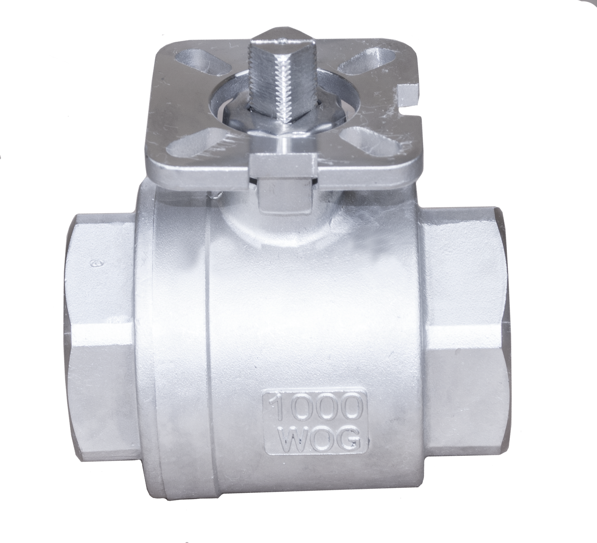 2PC Threaded High Mounting Pad Ball Valve view 2