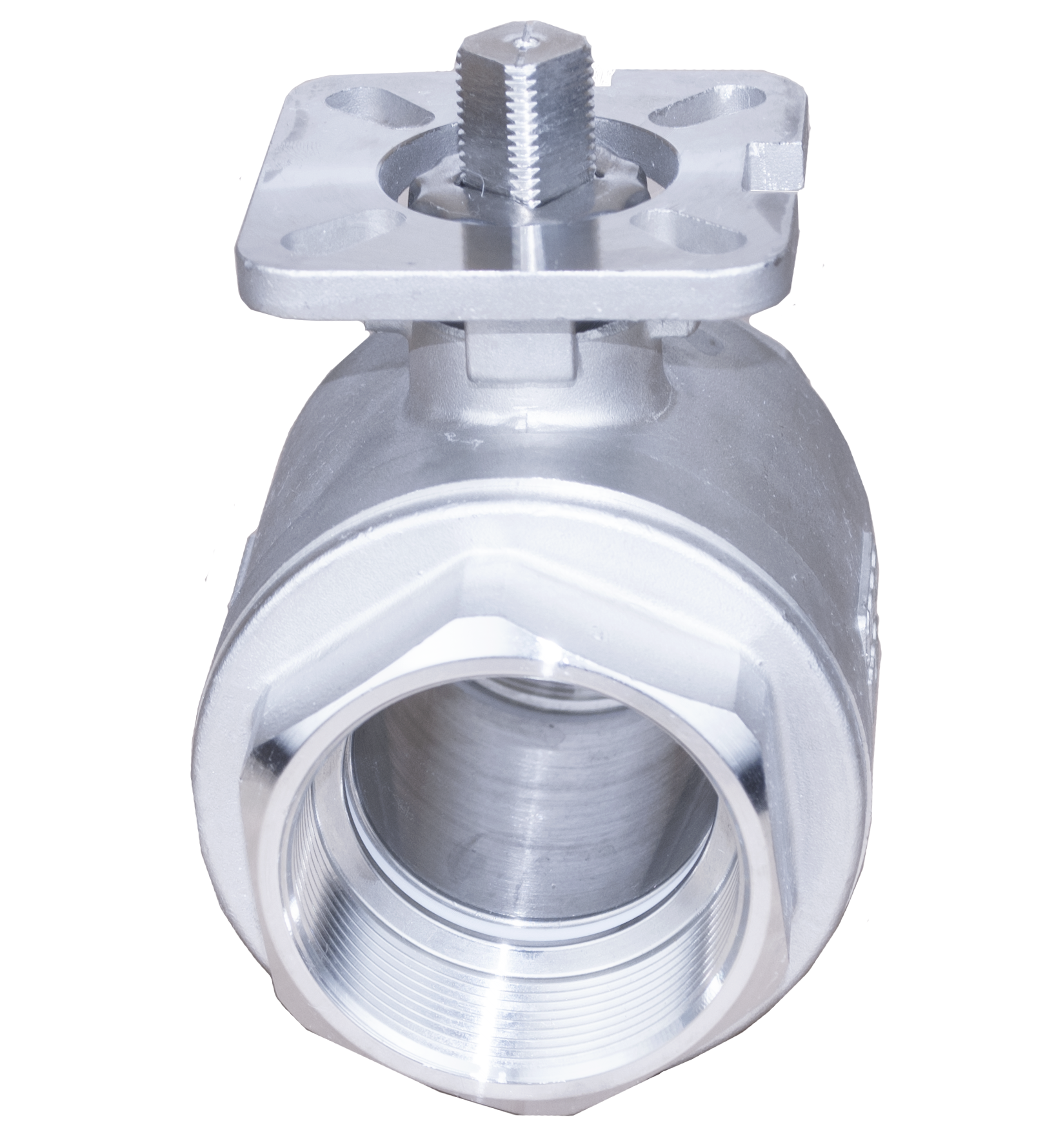 2PC Threaded High Mounting Pad Ball Valve view 4