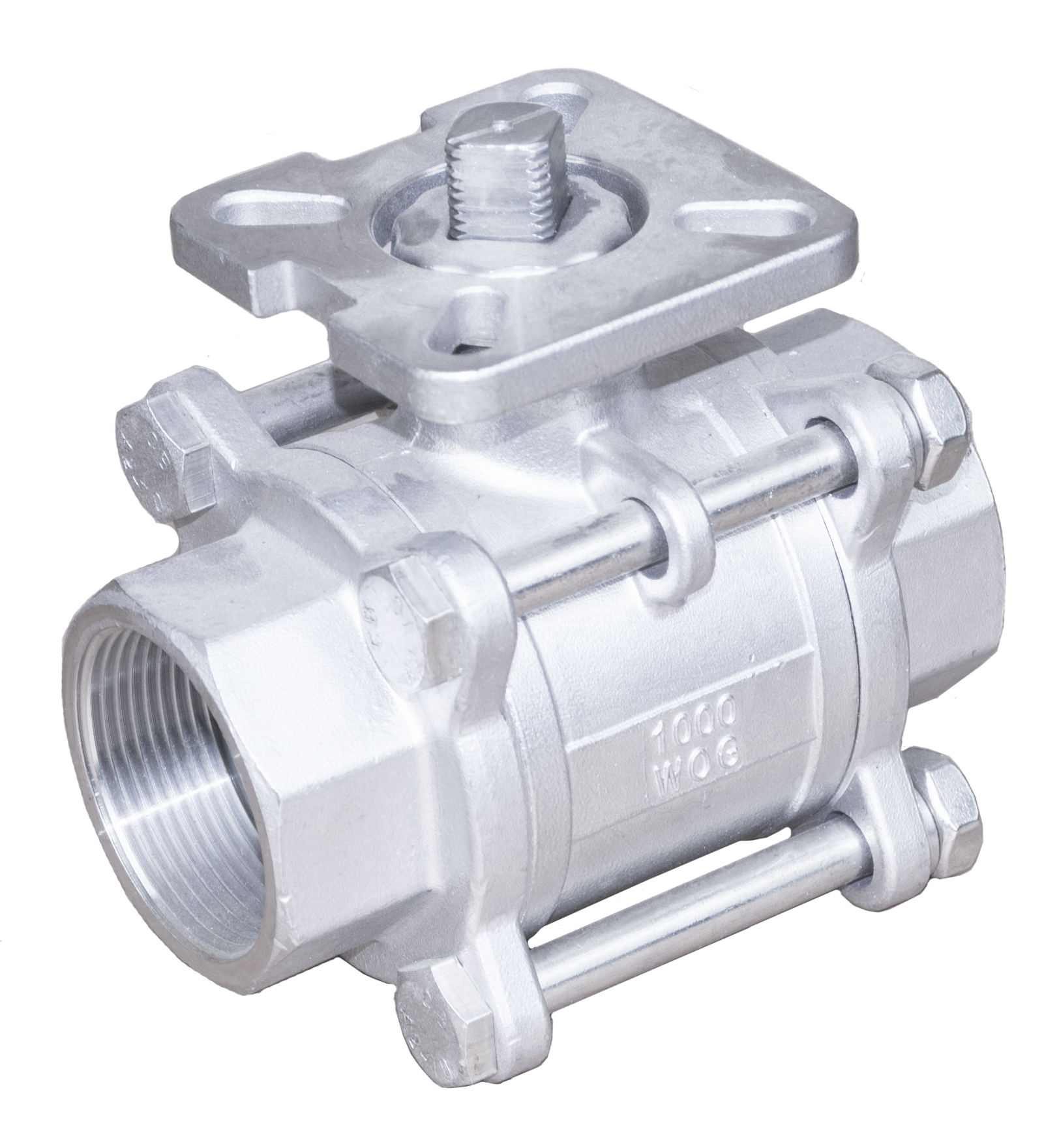 3PC Threaded High Mounting Pad Ball Valve view 4